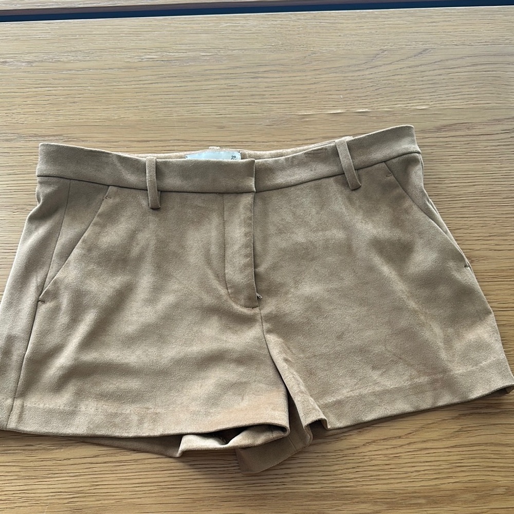 abercrombie suede shorts size 8/29